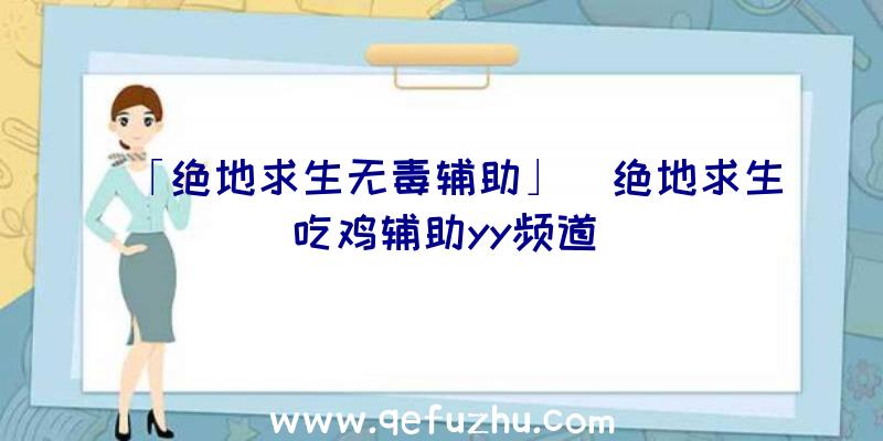 「绝地求生无毒辅助」|绝地求生吃鸡辅助yy频道